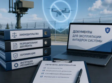 Документы для эксплуатации антидрон-системы: что нужно для радара, RF-детектора и подавителя БПЛА